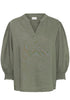 PZLUCA 3/4 sl.blouse Oliven