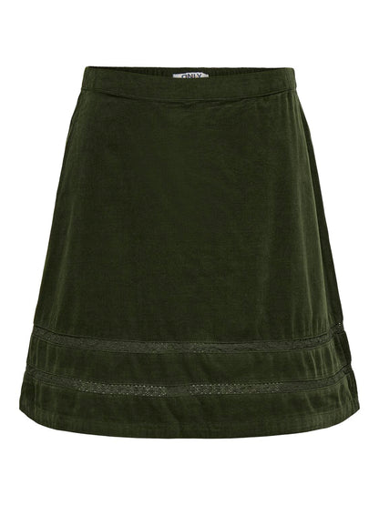 Onlaime Hw Cord Tape Skirt Pnt Ox Mørkegrønn
