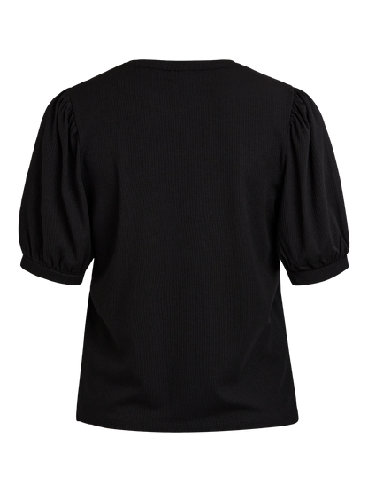 OBJJAMIE S/S TOP NOOS Sort