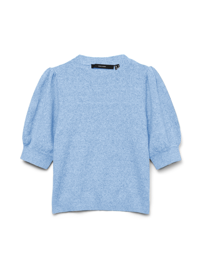 VMDOFFY 2/4 O-NECK PULLOVER GA NOOS Mellomblå