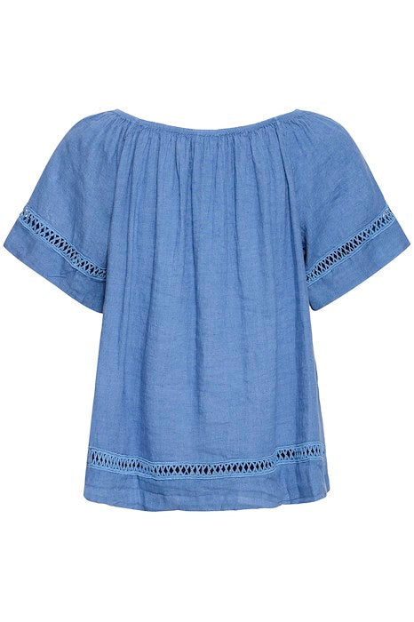 SBFONTANELLE SS BLOUSE True Navy