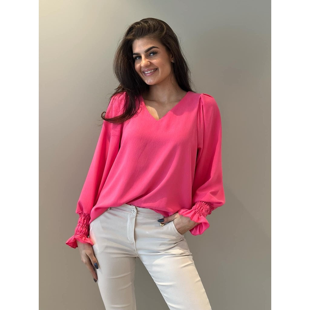 Laila bluse Fuxia