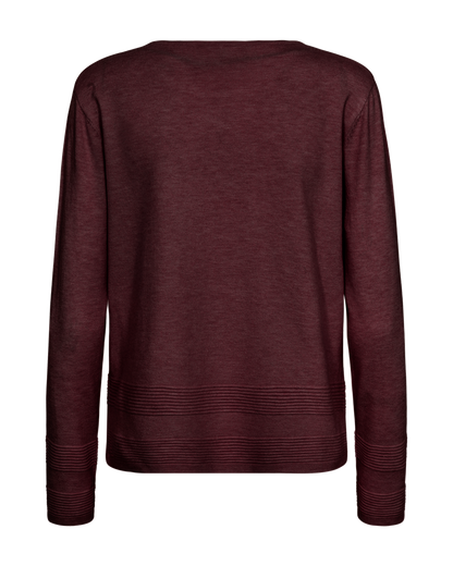 FQFLOW-PULLOVER Vinrød