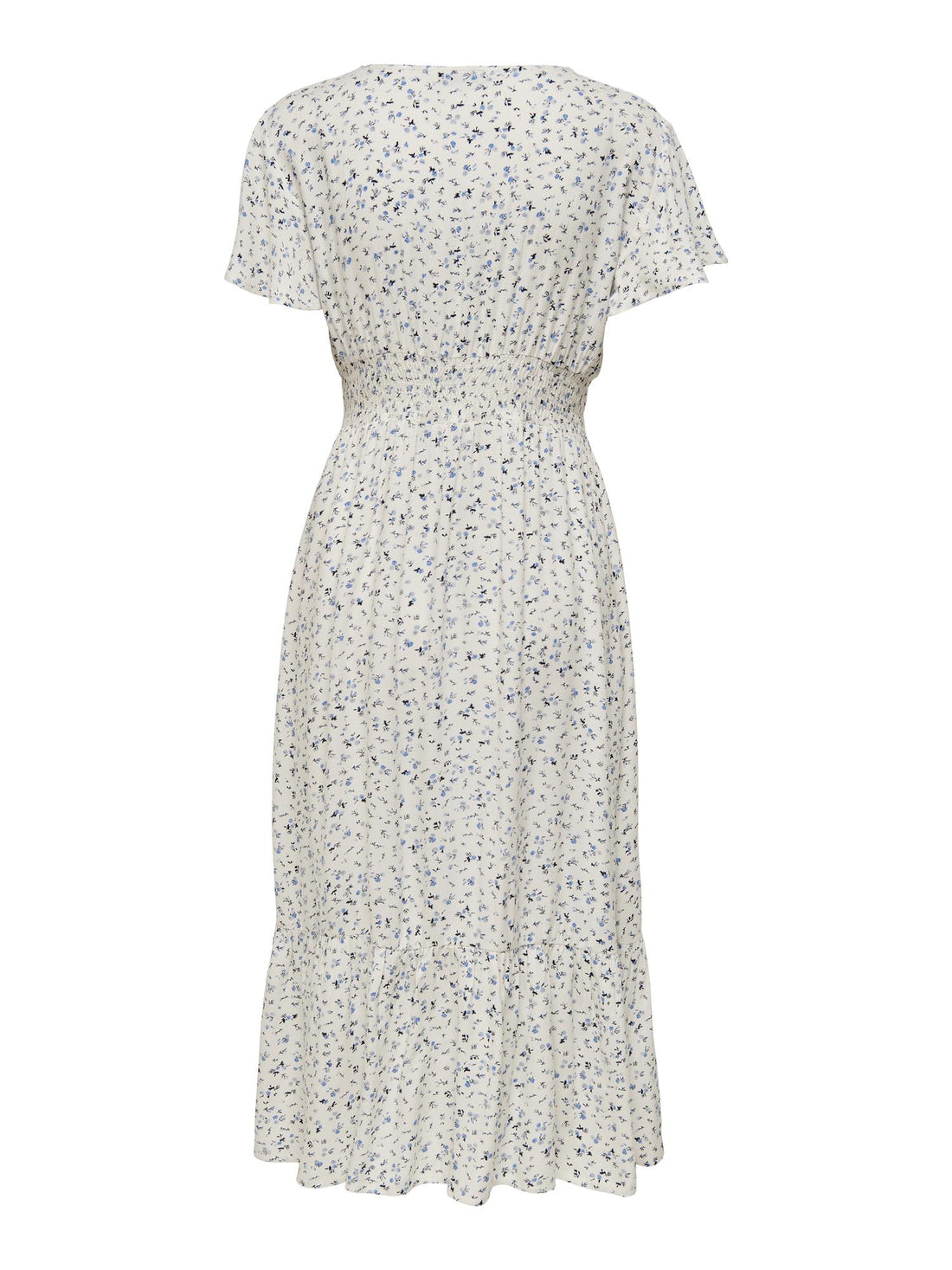 ONLMARIANNE LIFE S/S MIDI DRESS WVN Hvit