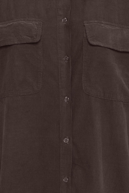 Sbtonya Shirt Dress Chocolate Brown