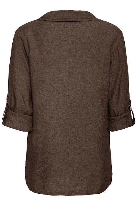 SBFONTANELLE BLOUSE Chocolate Brown