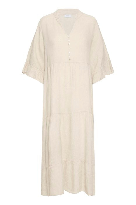 SBFONTANELLE LONG DRESS Sandshell