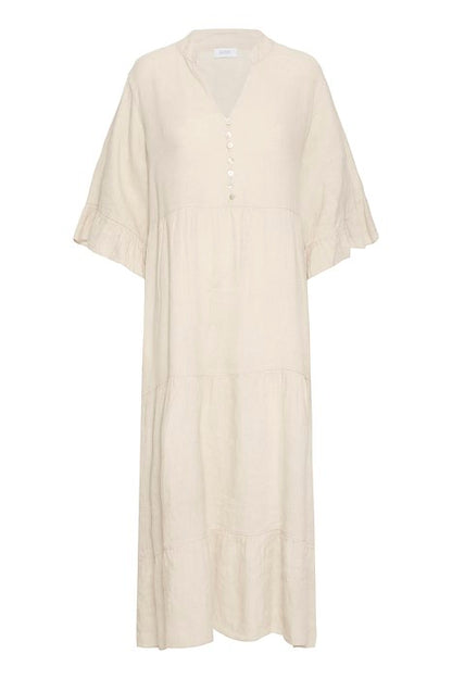 SBFONTANELLE LONG DRESS Sandshell