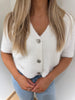 VMKAYSA 2/4 V-NECK CARDIGAN Klar Hvit