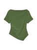 Vmmille Ss Boatneck Short Top Jrs Ex Sb6 Grønn