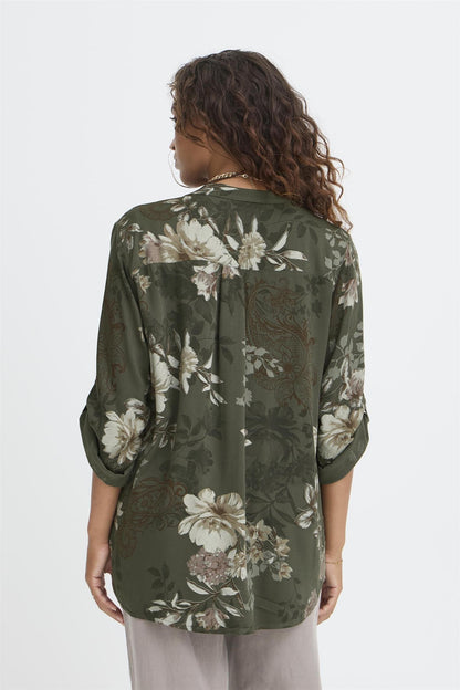Sbwillow Blouse Dusty Olive