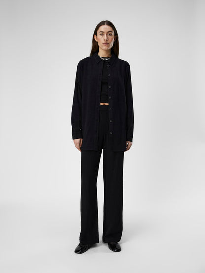 OBJSANNE L/S SHIRT NOOS Sort