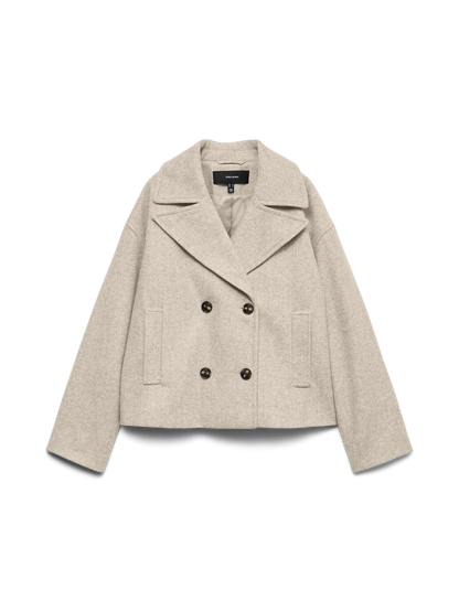 Vmvinceline Short Jacket Noos Lysegrå