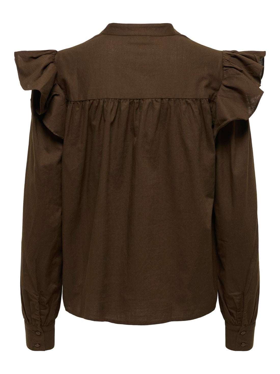 Jdyalba L/s V-Neck Emb Top Wvn Exp Mellombrun