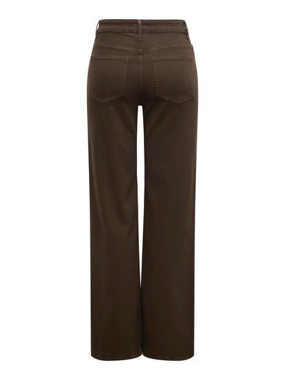 Onlmadison Blush Hw Wide Brown Dnm Cro11 Mørkebrun