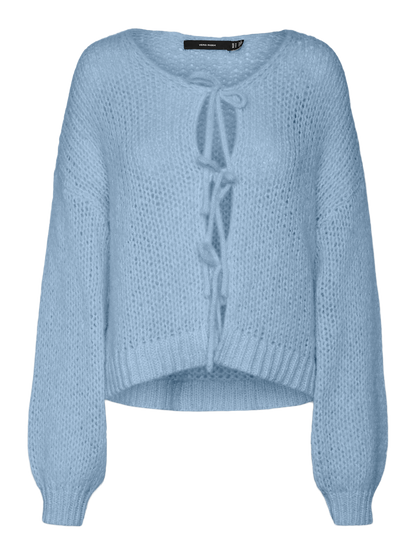 VMALOA LS BOW CARDIGAN GA EXP Mellomblå