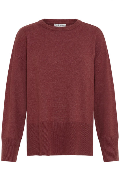 Pzsteffi Oneck Pullover Spiced Apple Melange