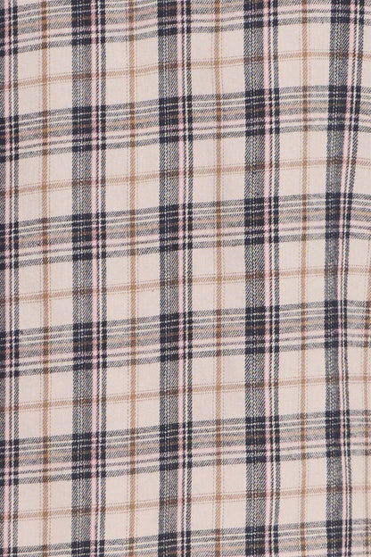 Pzevie Blouse Beige Navy Check
