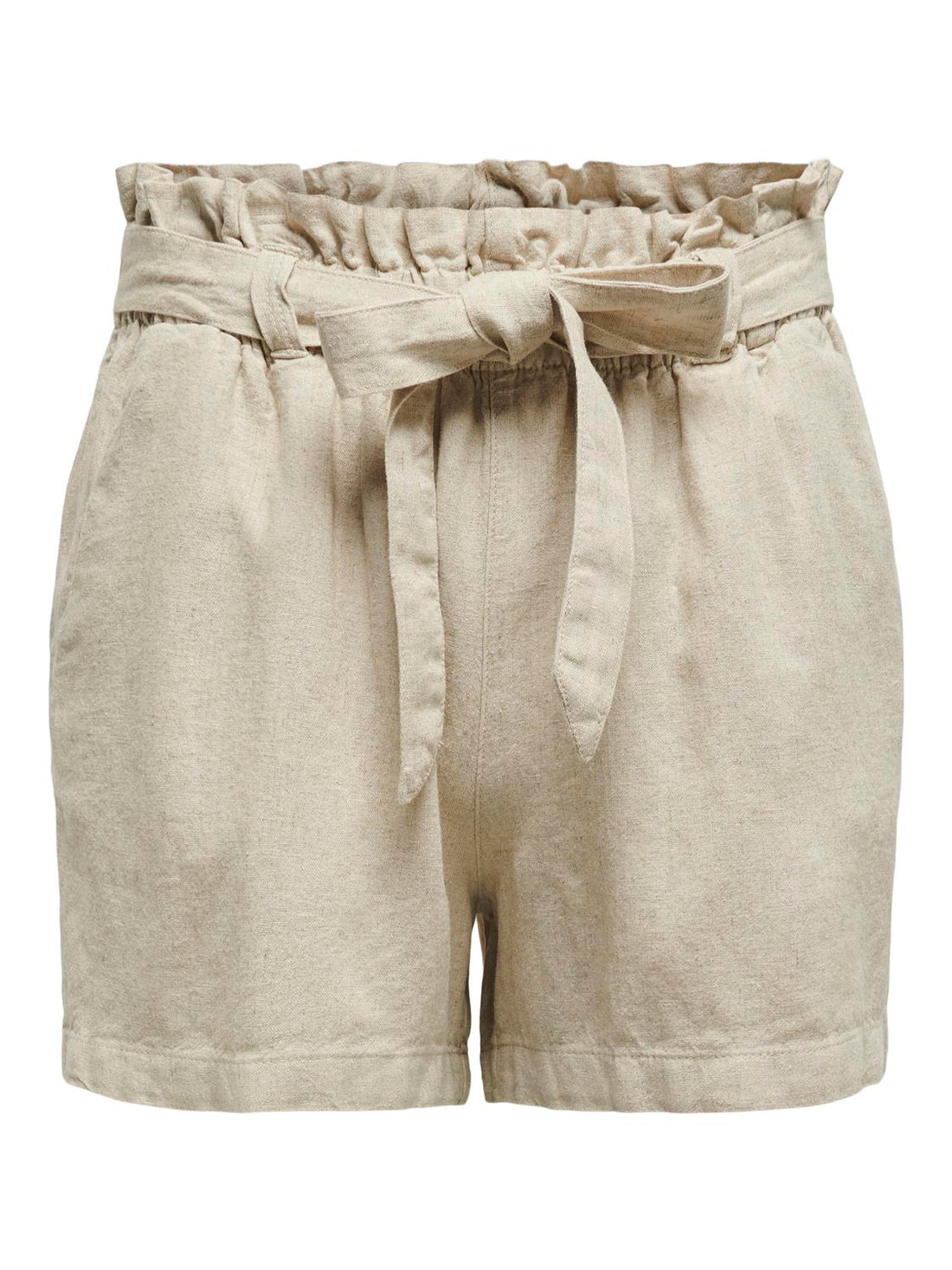 JDYSAY MW LINEN BELT SHORTS WVN NOOS Beige
