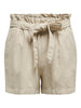 JDYSAY MW LINEN BELT SHORTS WVN NOOS Beige