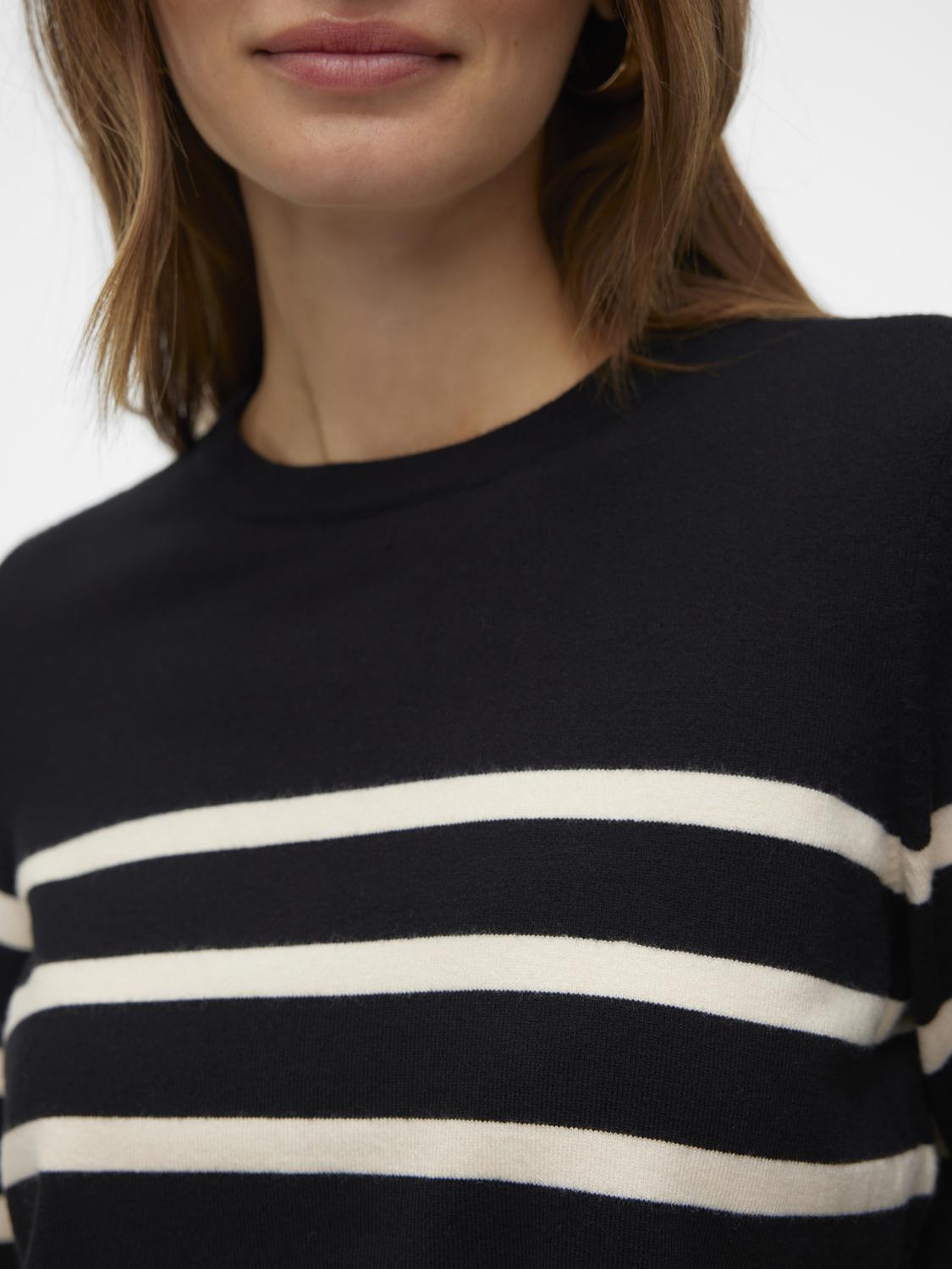 VMSABA PLAIN LS O-NECK PULLOVER GA NOOS Sort