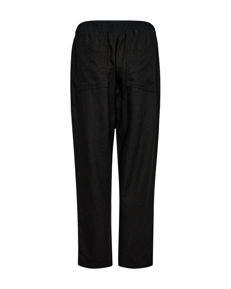 FQLAVA-PANTS linbukse Svart