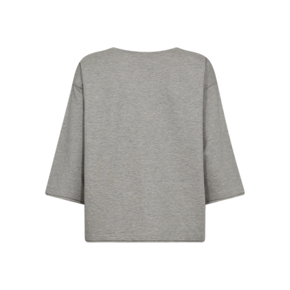 FQKASSY-PULLOVER Lys Grå Melert