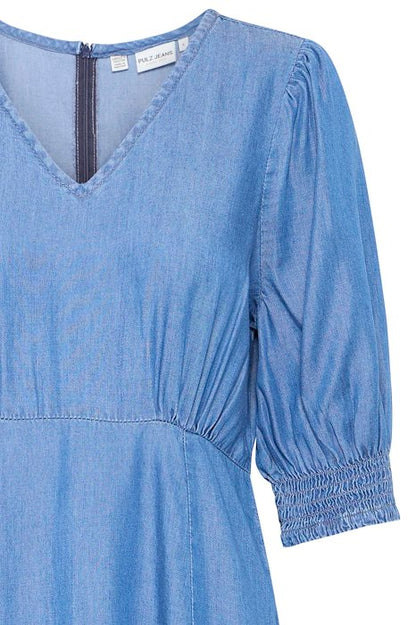 PZGAJA Dress Medium Blue Denim