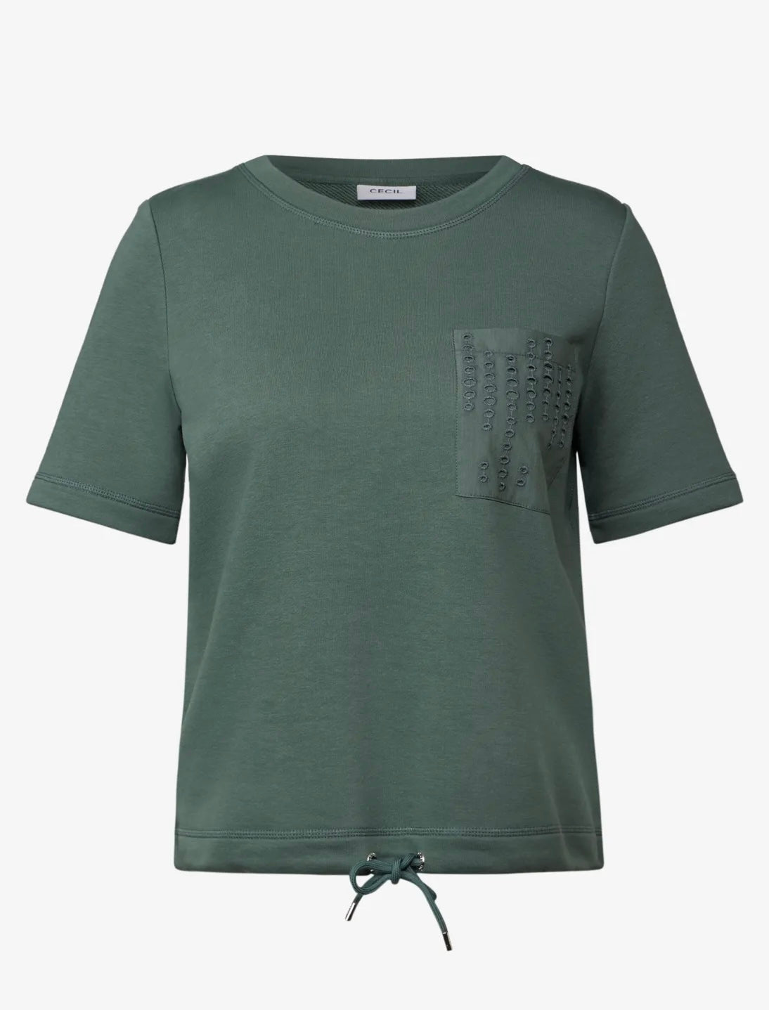 Short sleeve sweatshirt whit c Grønn