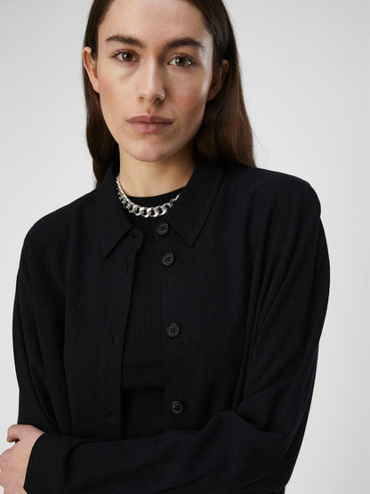OBJSANNE L/S SHIRT NOOS Sort