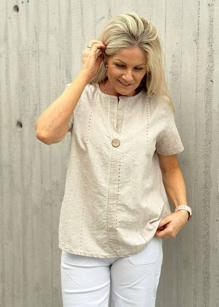 LINDA BRODERI Beige