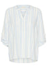 KAmilia Blouse Chalk/Soft Chambray Stripe