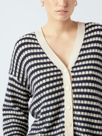 YAScibyl ls knit cardigan noos Marine