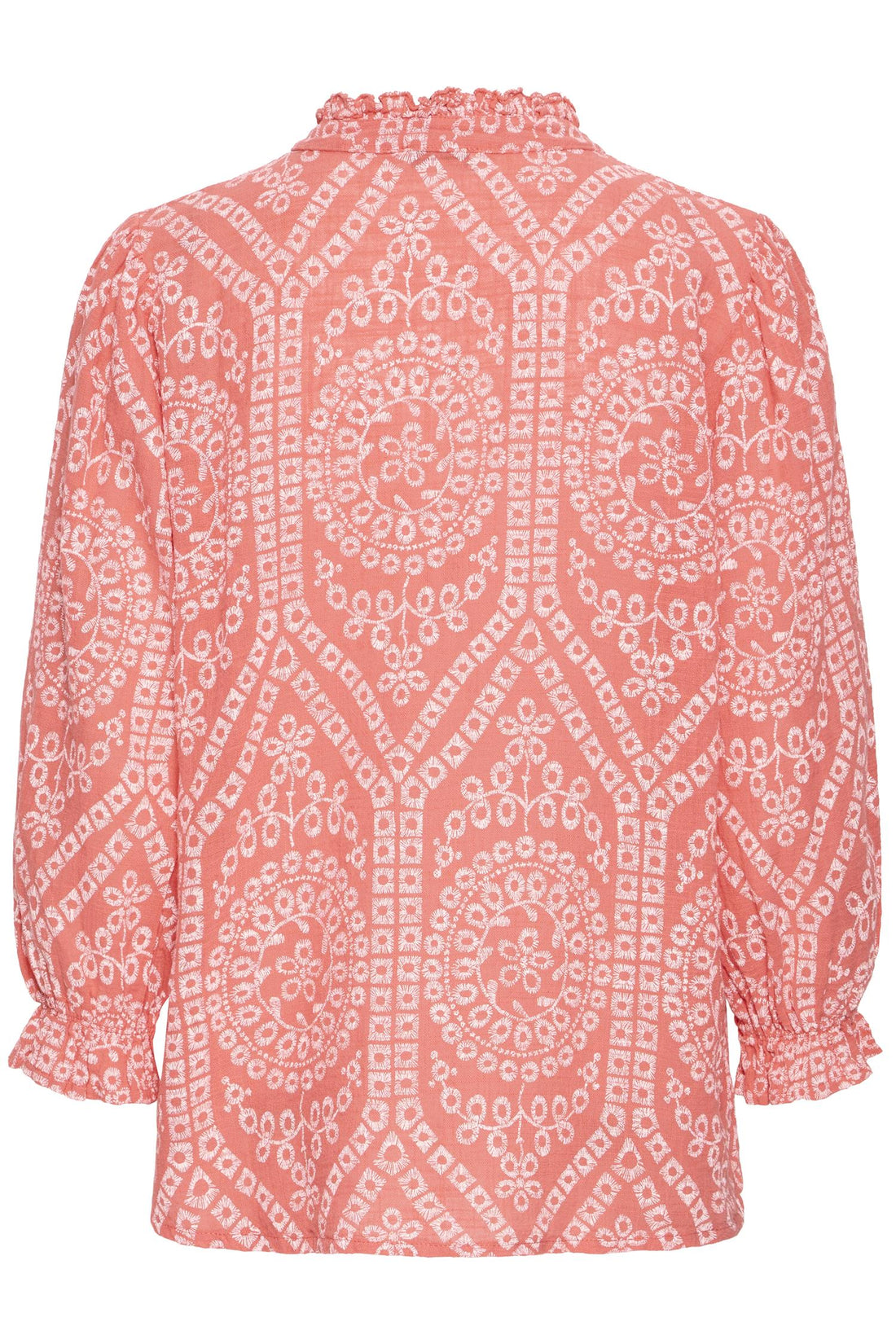 SBalexa lace blouse Coral