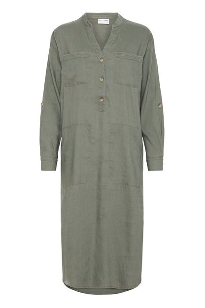 PZLUCA Long Dress Deep Lichen Green