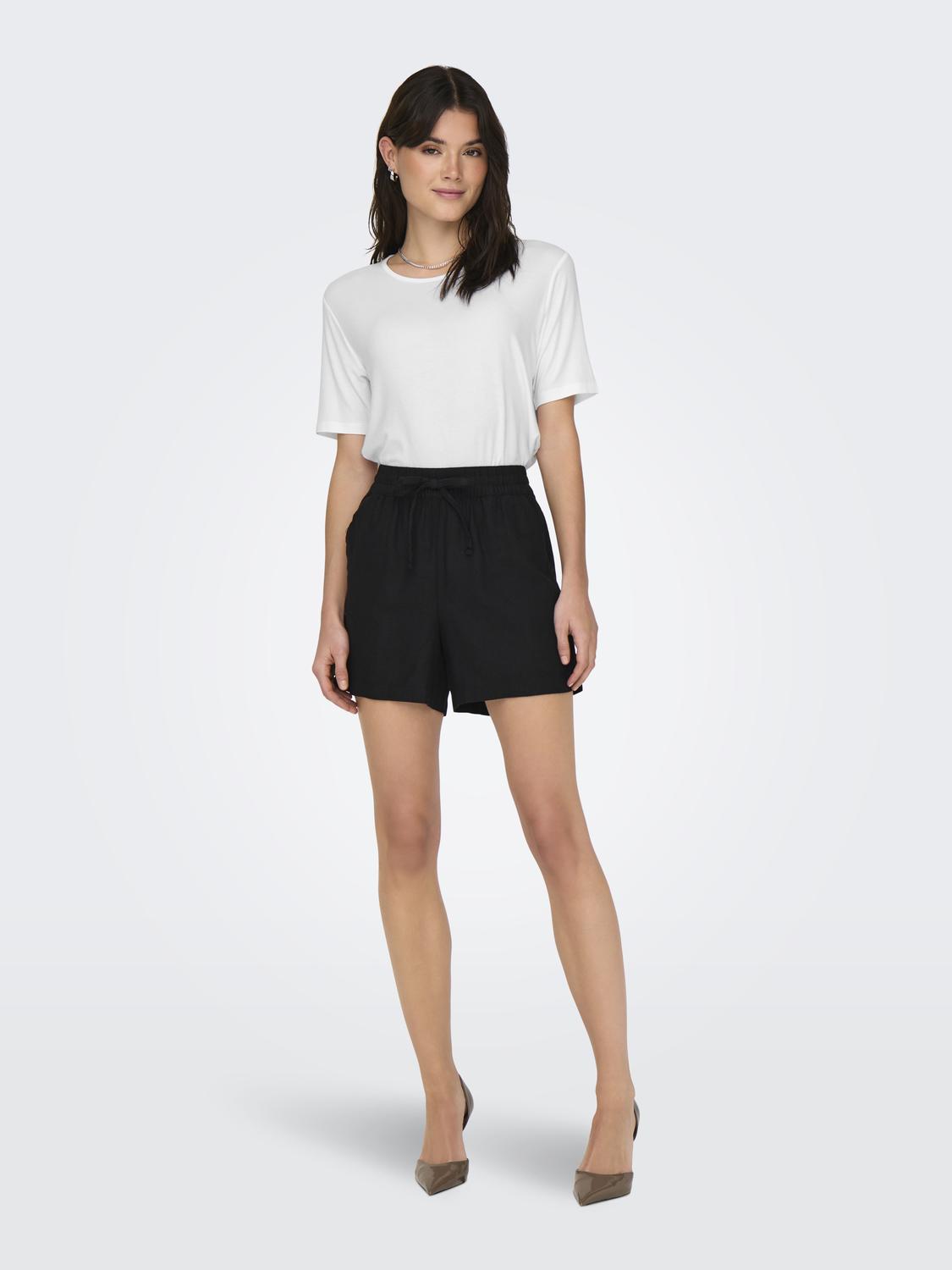 JDYMILA S/S O-NECK TOP JRS Hvit