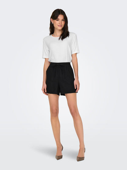 JDYMILA S/S O-NECK TOP JRS Hvit
