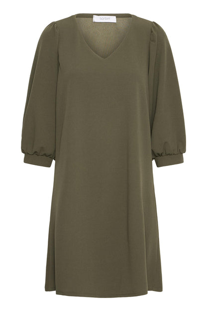Sbgazel Dress Dusty Olive