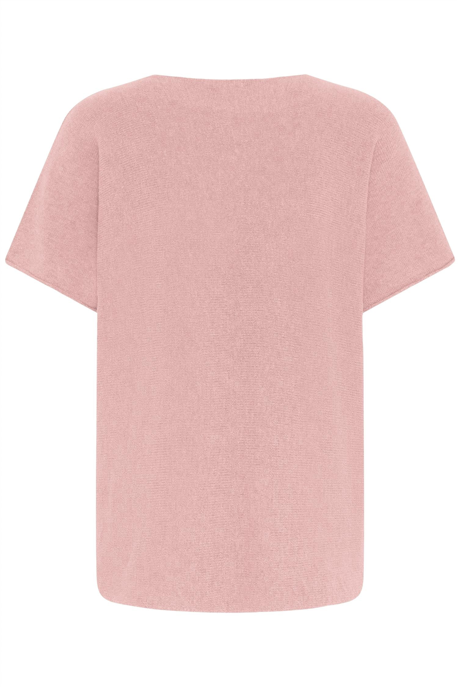 Sbinnova Half Sl Knit Blouse Misty Rose