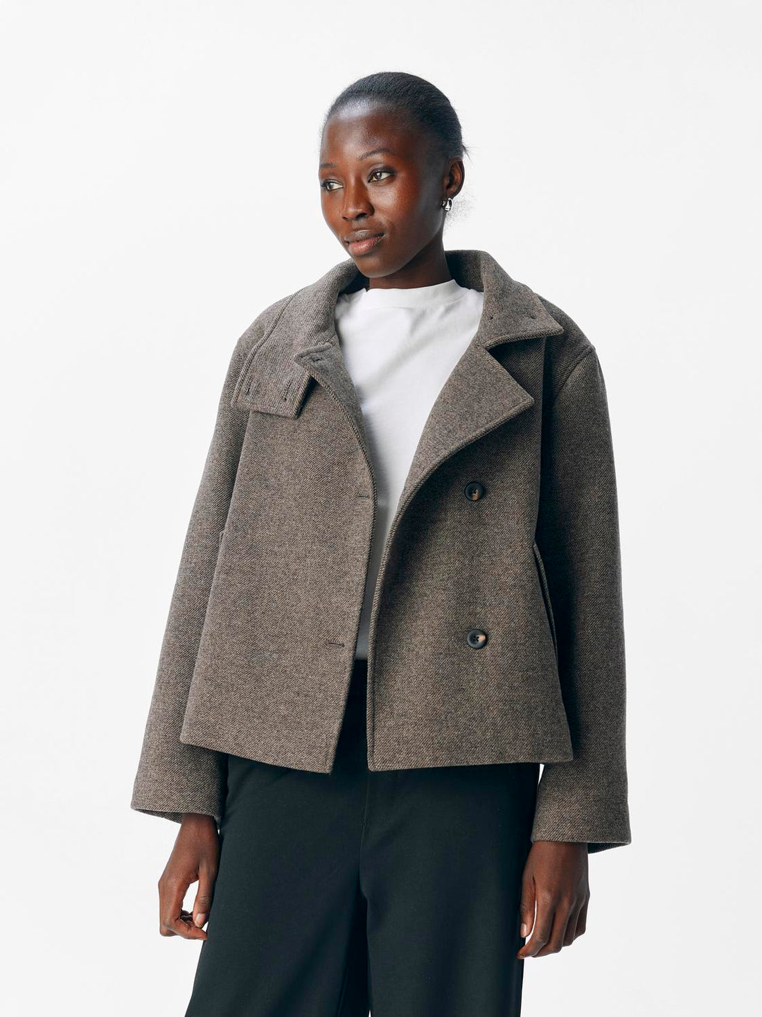 Objriki Re Short Jacket Noos Mellomgrå