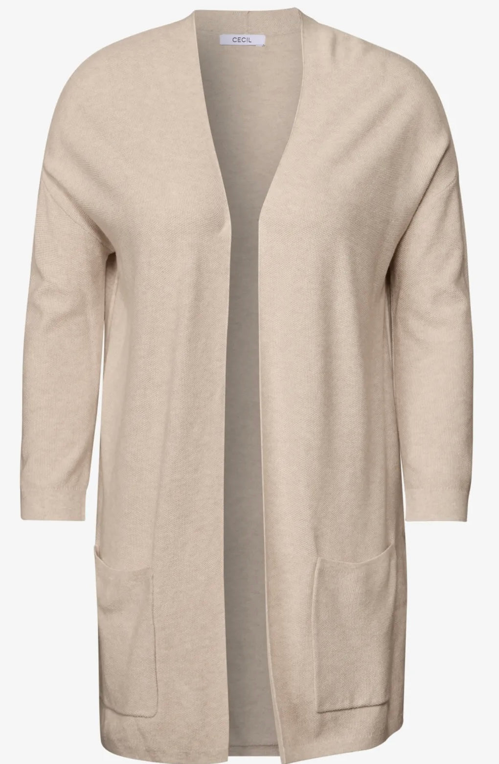 LONG OPEN CARDIGAN Beige