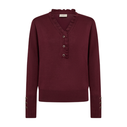FQKATIE-PULLOVER Vinrød