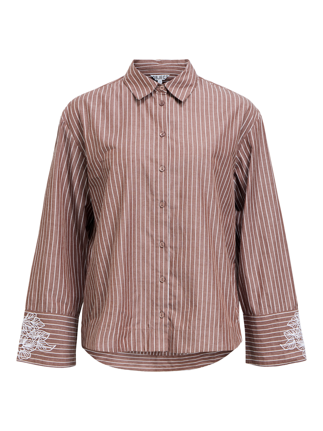 Objadane L/s Re Shirt E Aw Fair 25 Mørkebrun