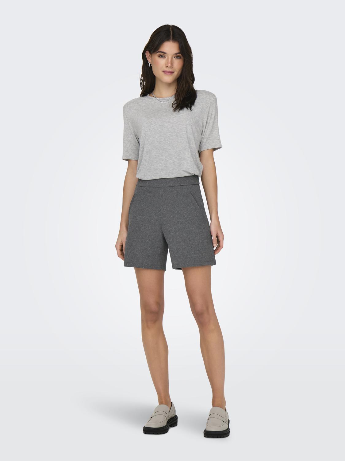 JDYMILA S/S O-NECK TOP JRS Lysegrå