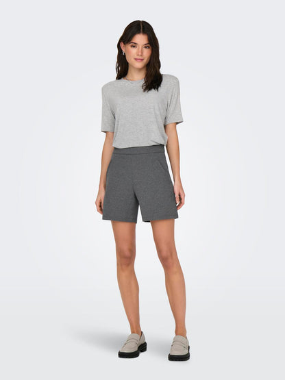 JDYMILA S/S O-NECK TOP JRS Lysegrå