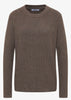 Cosy rib-mix sweater Brun