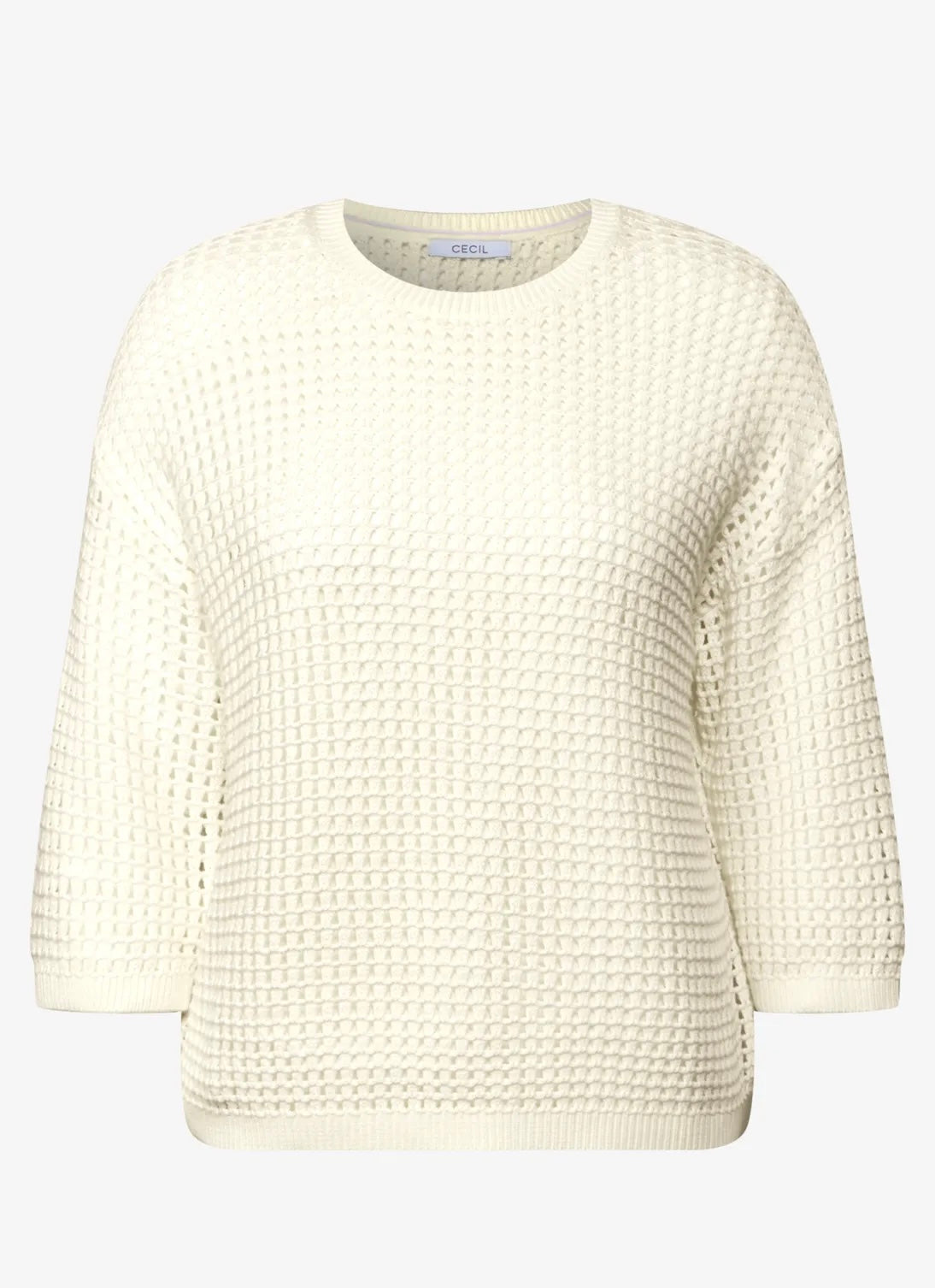 TOS crochet roundneck Offwhite