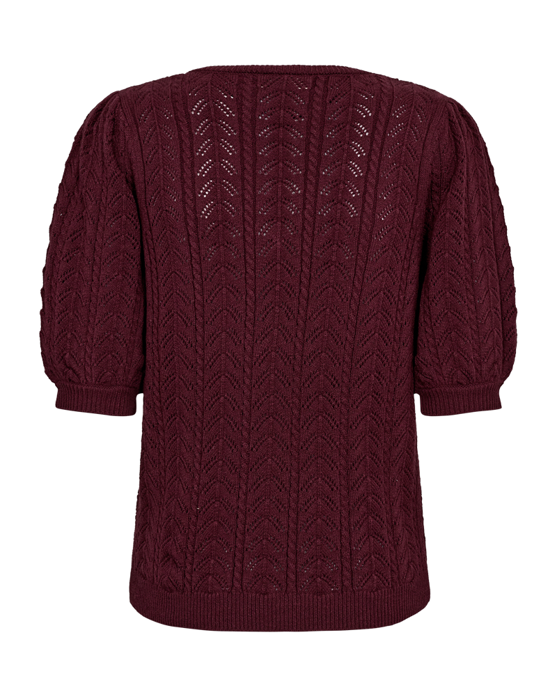 FQCLARRY-PULLOVER Burgunder