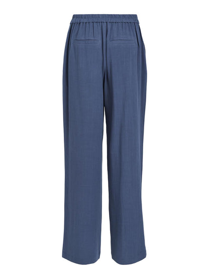 OBJSANNE ALINE WIDE PANT NOOS linbukse Mørkeblå