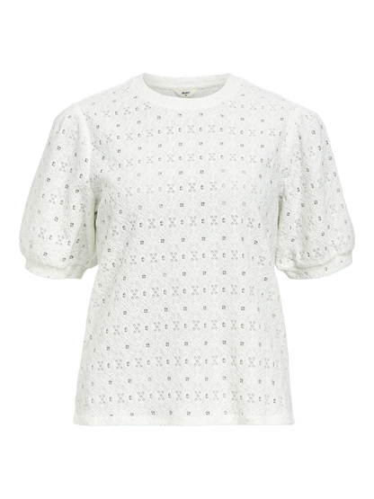 OBJLAILA S/S RE TOP NOOS Hvit